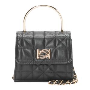 Bebe Top Handle Crossbody Bag Purse Kamala Black Quilted Micro Mini NEW w/ TAGS